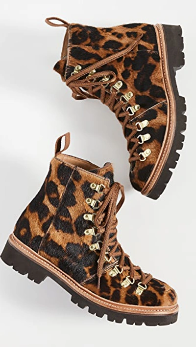 Shop Grenson Nanette Boots In Leopard