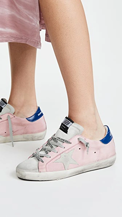 Shop Golden Goose Superstar Sneakers In Pink/ice