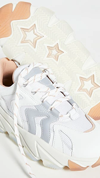 Shop Ash Extreme Sneakers In White/silver/dune