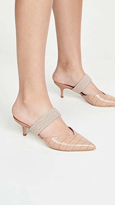 Shop Malone Souliers Maisie Mules 45mm In Nude/beige