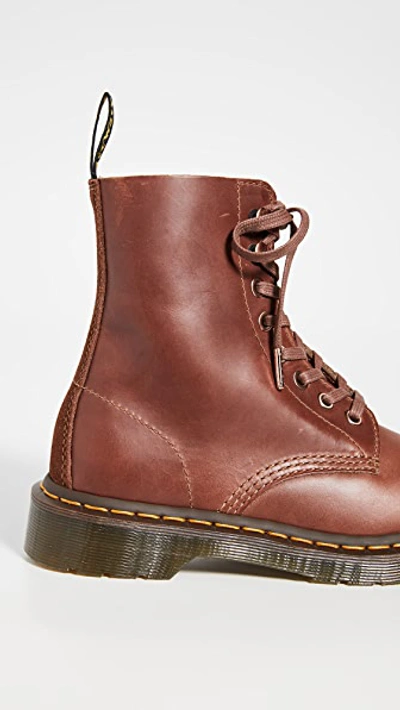 Shop Dr. Martens' 1460 Pascal 8 Eye Boots In Tan/polo Brown