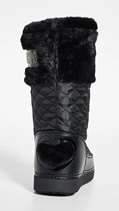 Shop Moschino Snow Boots In Nero