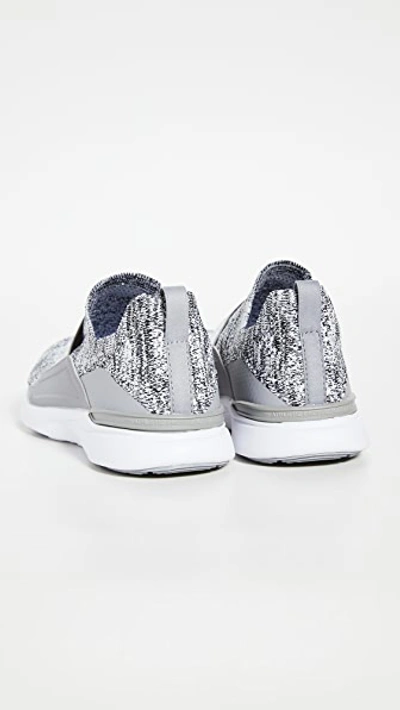 Shop Apl Athletic Propulsion Labs Techloom Bliss Sneakers In Heather Grey/white
