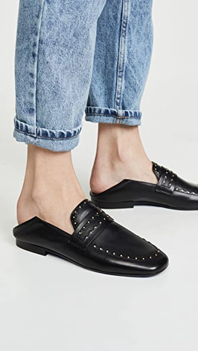 Shop Isabel Marant Feevon Loafers In Black