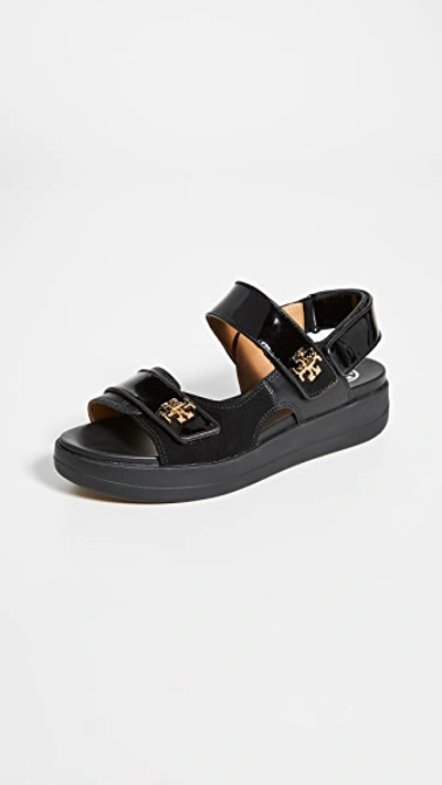Shop Tory Burch Kira Sport Sandals In Perfect Black