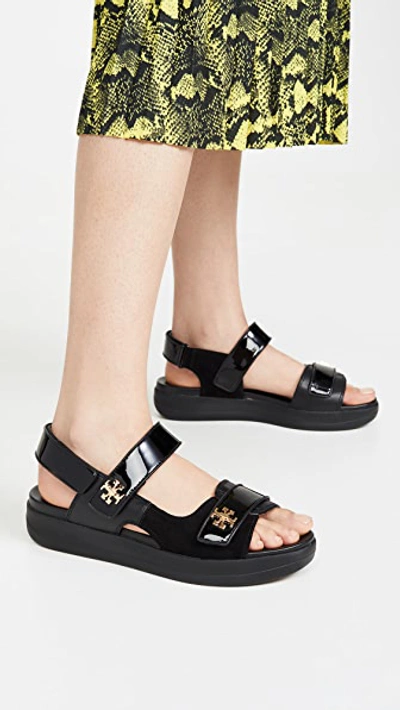 Shop Tory Burch Kira Sport Sandals In Perfect Black