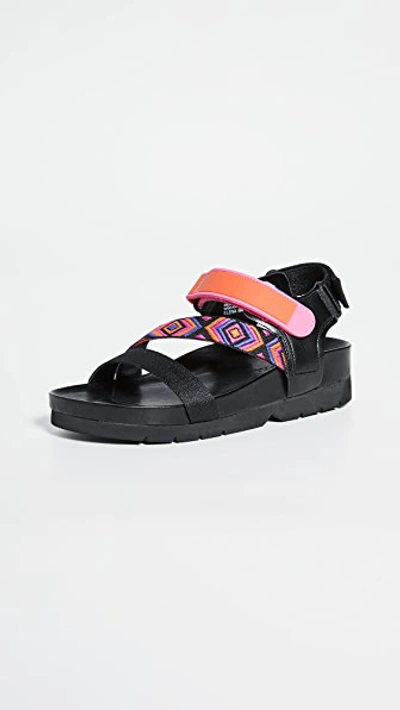 Shop Villa Rouge Elena Sporty Sandals In Black Multi
