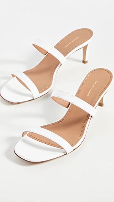 Shop Mansur Gavriel Fino Sandals In White