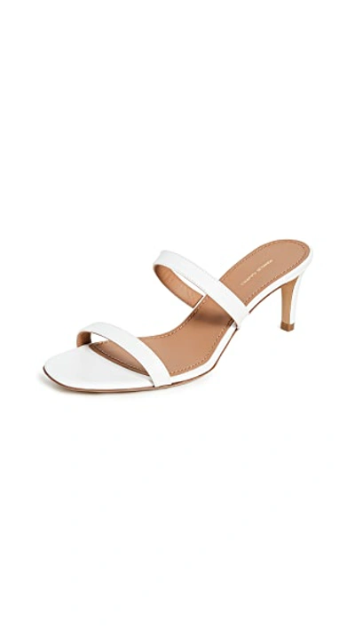 Shop Mansur Gavriel Fino Sandals In White