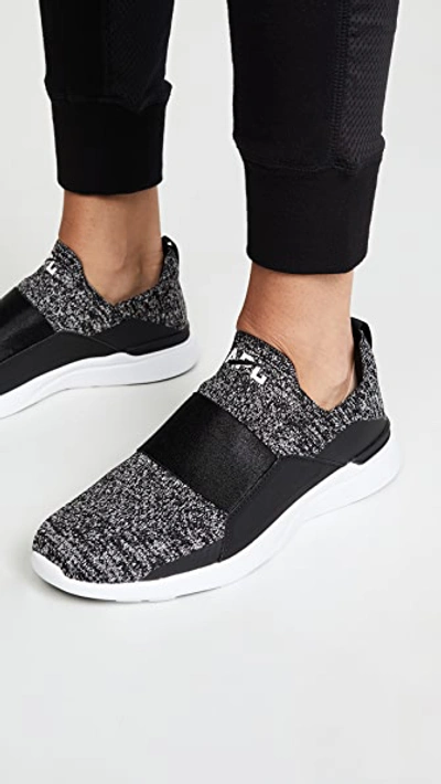 Shop Apl Athletic Propulsion Labs Techloom Bliss Sneakers In Black/white/melange