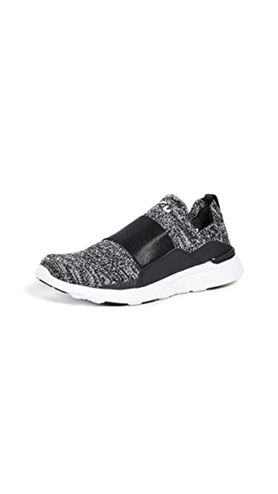 Shop Apl Athletic Propulsion Labs Techloom Bliss Sneakers In Black/white/melange