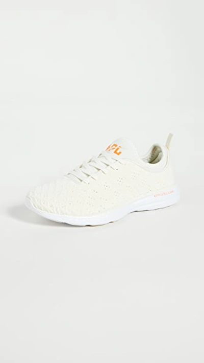 Shop Apl Athletic Propulsion Labs Techloom Phantom Sneakers In Pristine/white/molten