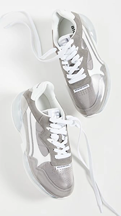 Shop Alexander Wang Awnyc Stadium Sneakers In Grey