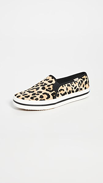 keds double decker leopard