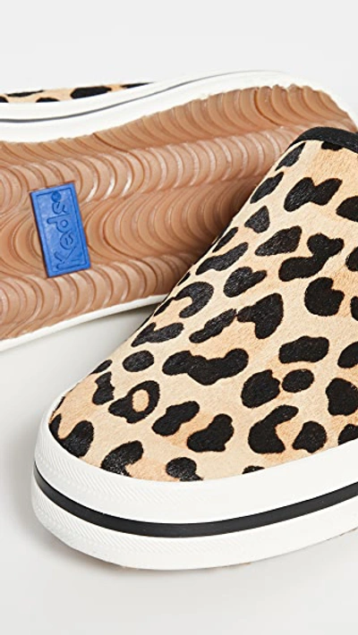 Shop Keds X Kate Spade New York Double Decker Sneakers In Leopard Pony Tan