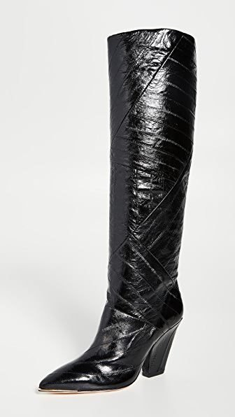 tory burch tall black boots