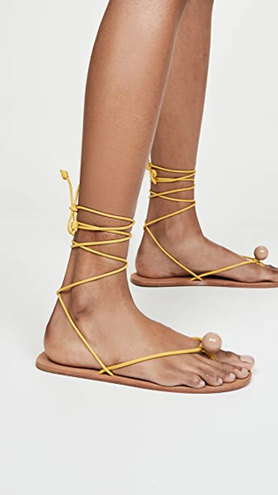 Shop Ulla Johnson Elaine Sandals In Moss