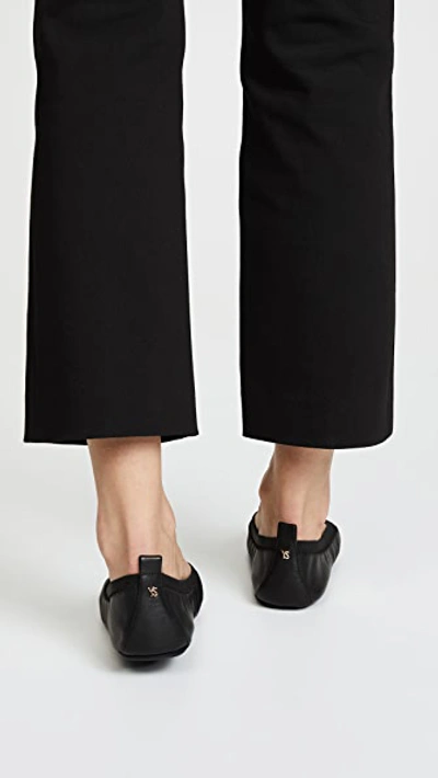 Shop Yosi Samra Samara Ii Flats In Black