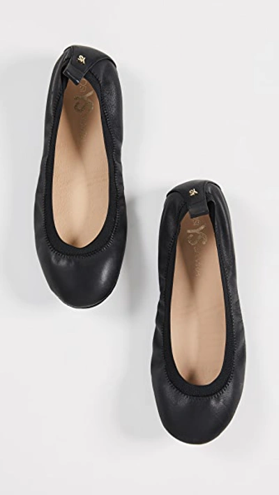 Shop Yosi Samra Samara Ii Flats In Black