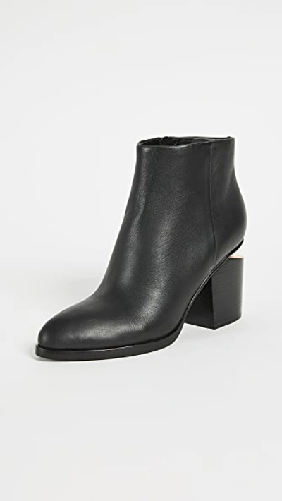 Shop Alexander Wang Gabi Booties In Black/rose Gold