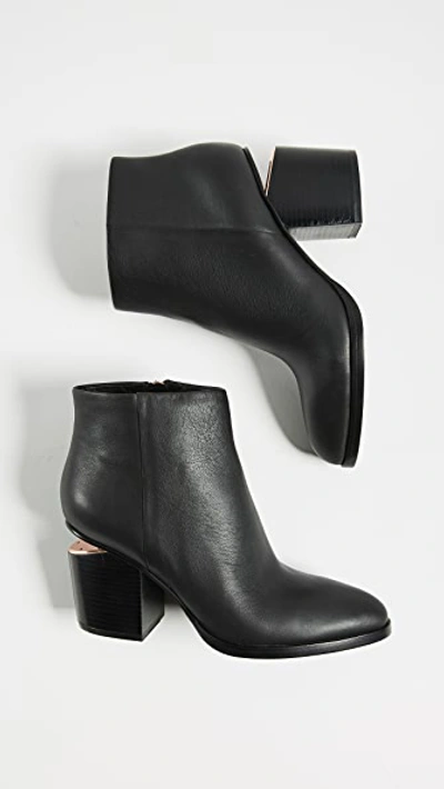 Shop Alexander Wang Gabi Booties In Black/rose Gold