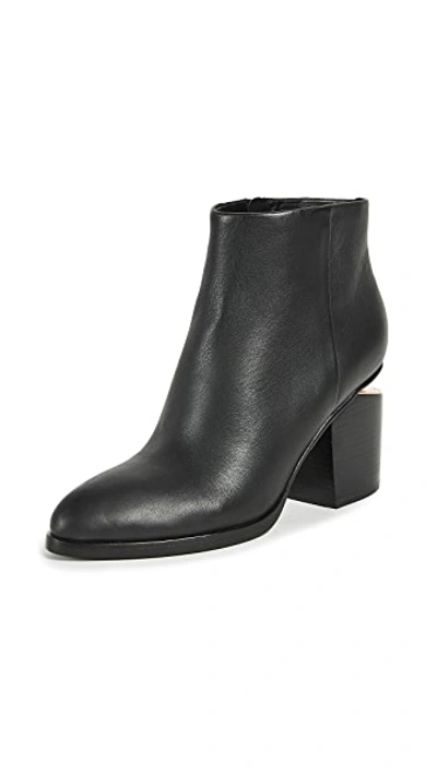 Shop Alexander Wang Gabi Booties In Black/rose Gold