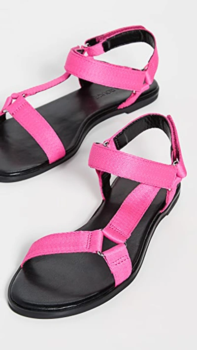 Shop Villa Rouge Skylar Sandals In Neon Pink