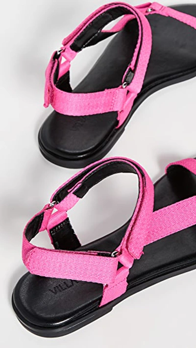 Shop Villa Rouge Skylar Sandals In Neon Pink