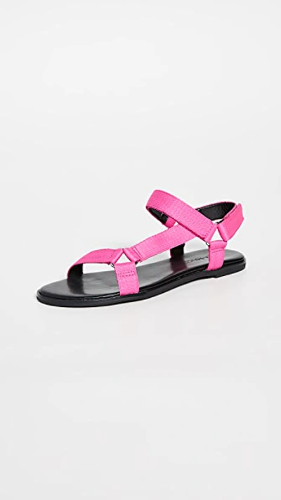 Shop Villa Rouge Skylar Sandals In Neon Pink