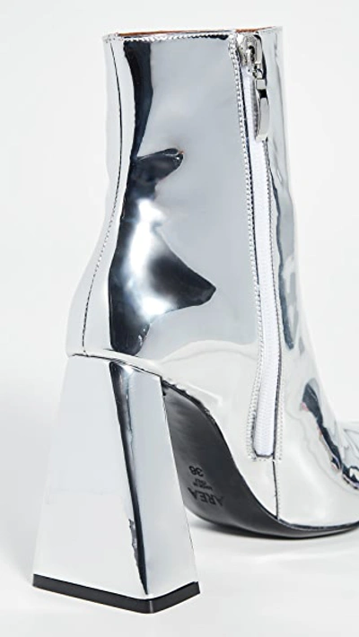 Shop Area A Heel Pvc Boots In Silver