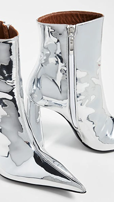 Shop Area A Heel Pvc Boots In Silver