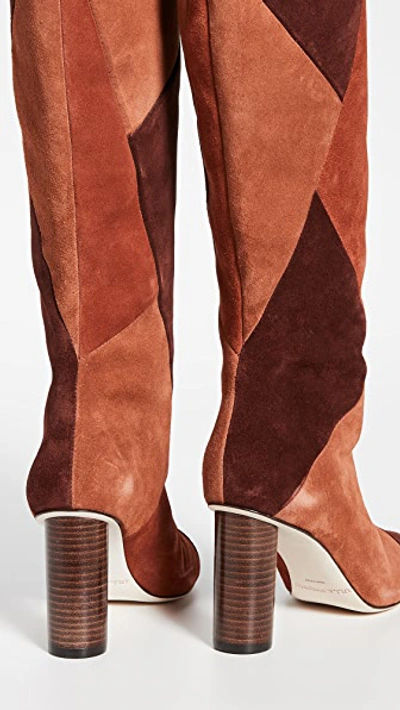 Shop Ulla Johnson Jerri Boots In Suede Combo