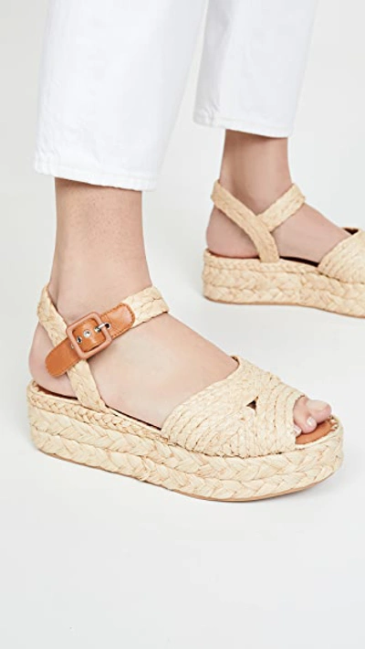 Shop Clergerie Aida Espadrilles In Natural