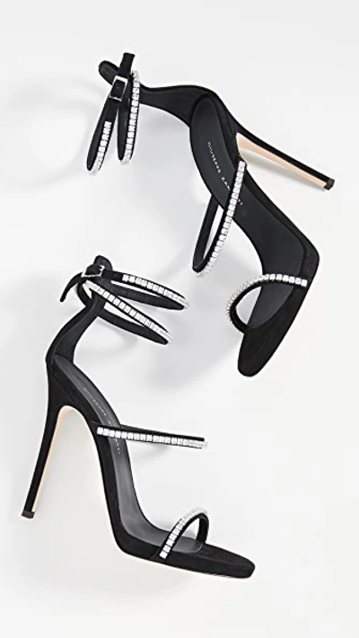 Shop Giuseppe Zanotti Alien 115mm Sandals In Nero