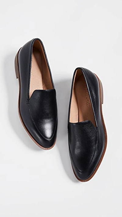 Shop Madewell The Frances Loafers In True Black