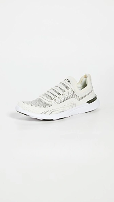 Shop Apl Athletic Propulsion Labs Techloom Breeze Sneakers In Pristine/fatigue/white