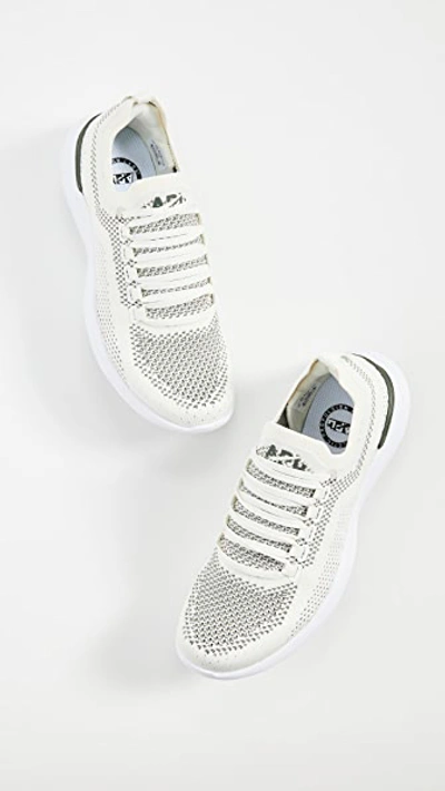 Shop Apl Athletic Propulsion Labs Techloom Breeze Sneakers In Pristine/fatigue/white