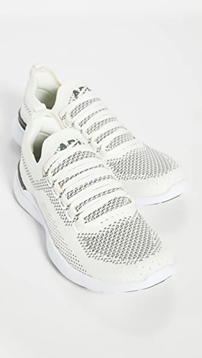 Shop Apl Athletic Propulsion Labs Techloom Breeze Sneakers In Pristine/fatigue/white