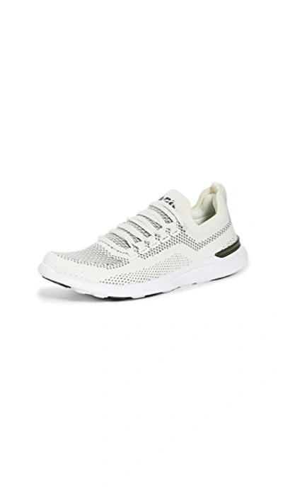 Shop Apl Athletic Propulsion Labs Techloom Breeze Sneakers In Pristine/fatigue/white