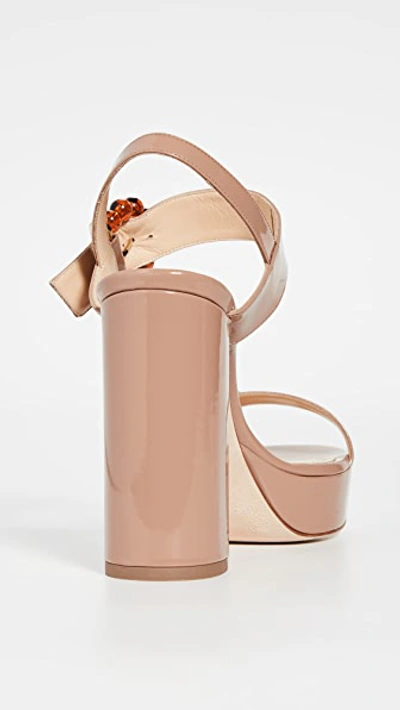 Shop Chloe Gosselin Tori 90mm Buckle Sandals In Nude