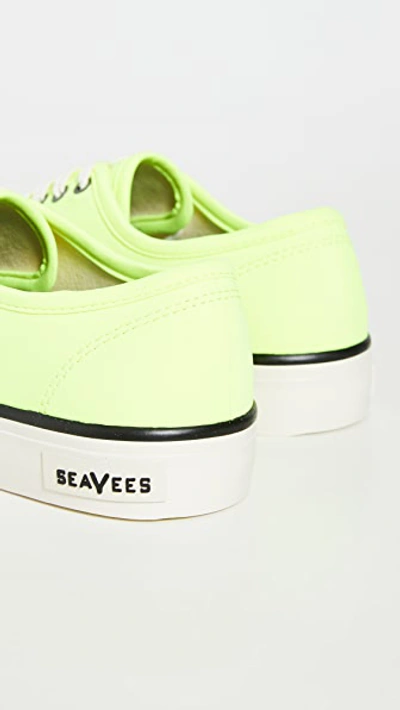 Shop Seavees Legend Neon Sneakers In Neon Yellow