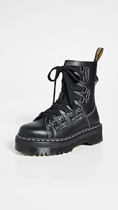 Shop Dr. Martens' Jadon Xl 8 Eye Boots In Black