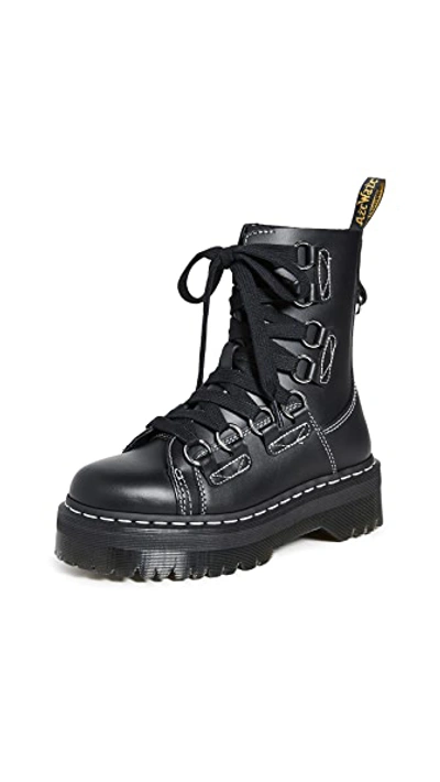 Shop Dr. Martens' Jadon Xl 8 Eye Boots In Black