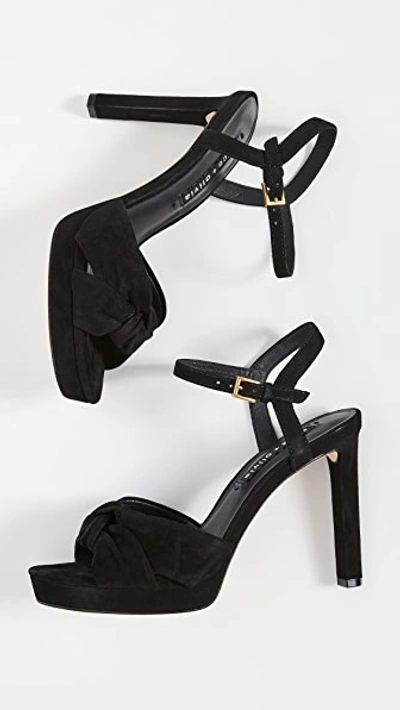 Shop Alice And Olivia Bailee Sandals In Black