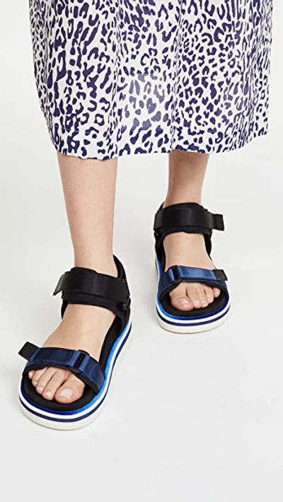 Shop See By Chloé Yumi Ankle Strap Sandals In Blue