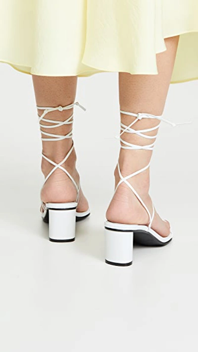 Reike Nen Odd Pair 60mm Wrap Sandals In White