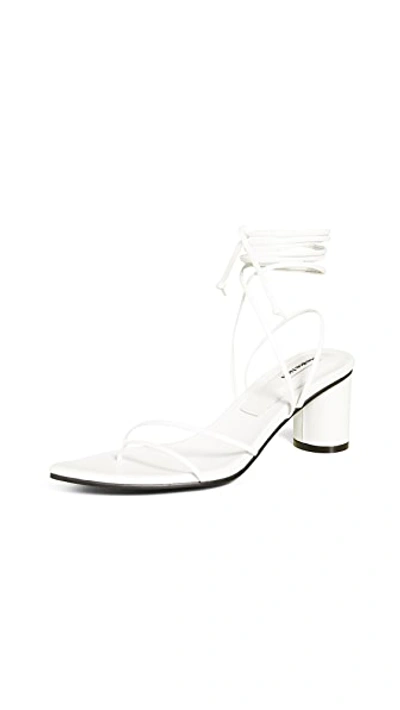 Reike Nen Odd Pair 60mm Wrap Sandals In White