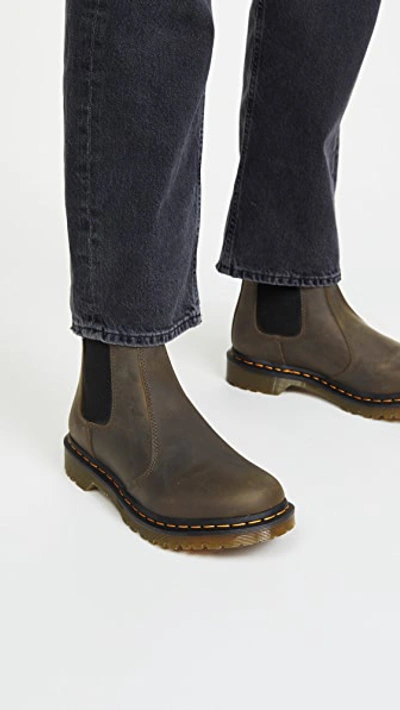 Shop Dr. Martens' 2976 Leonore Chelsea Boots In Olive