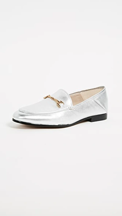 Shop Sam Edelman Loraine Loafers In Soft Silver