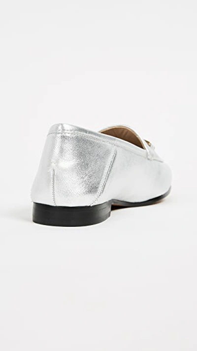 Shop Sam Edelman Loraine Loafers In Soft Silver